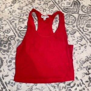 Cropped workout tank